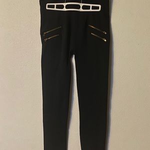 Black fleece leggings